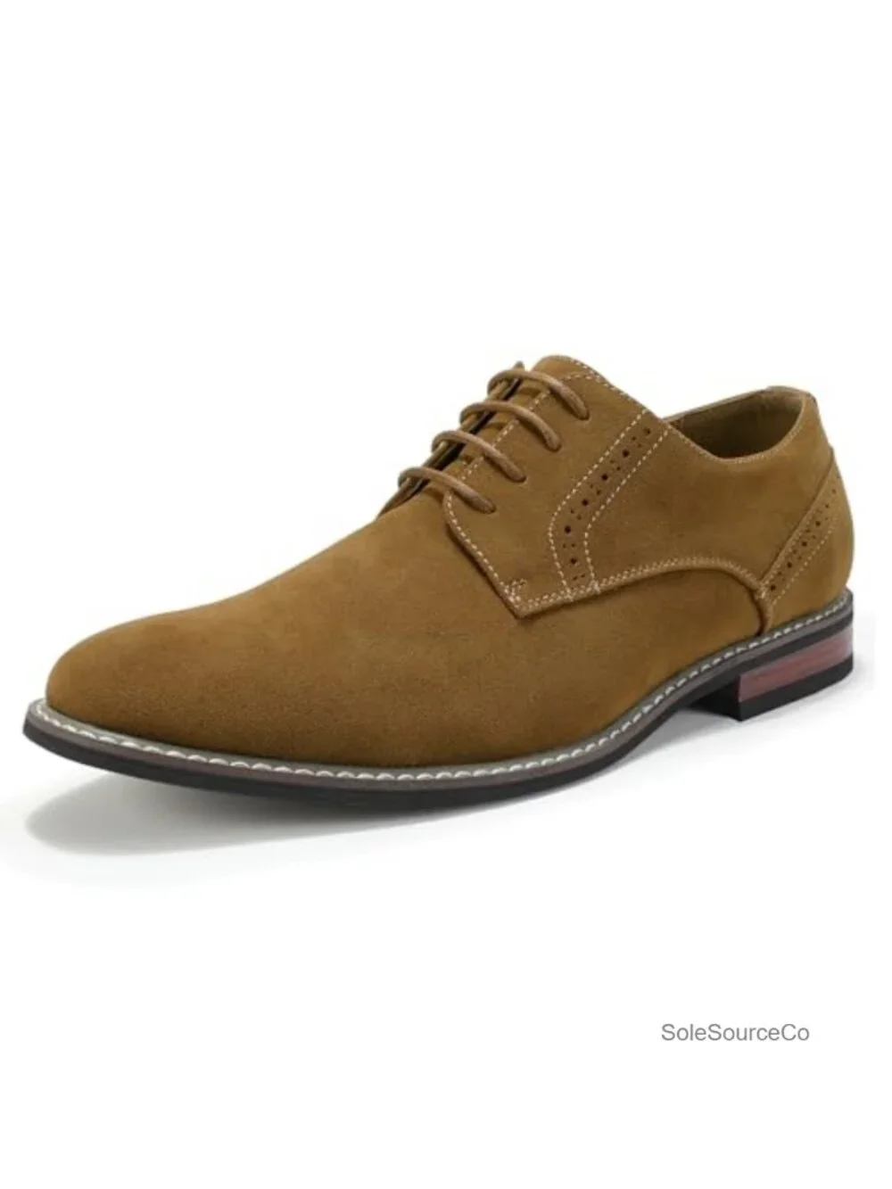 Men's Suede Wingtip Oxford Dress Shoes Lace-Up Business Formal